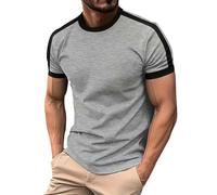 Short Sleeve Shirts Men Regular Fit Crewneck Casual Stylish Tshirts Workout Summer Lightweight Quick Dry Undershirt Big and Tall Work Comfortable Sleep Tops Grey