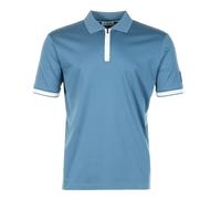 Short Sleeve Silicone Zip Polo Shirt Teal, XL