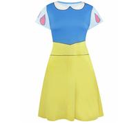 Short Sleeve Skater Dress Disney White M