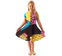 Disney Nightmare Before Christmas Dress for Girls | Sally Cosplay Fancy Dress Up Merchandise 9-10 Years Multicoloured