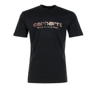 Short Sleeve Solar Chrome Script T Shirt Black, Small