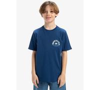Men's Quiksilver Kids Ev Summer Road Short Sleeve T-Shirt - Estate Blue - Size: Regular/36