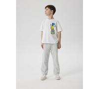 Short Sleeve T-Shirt with Pokemon Print White