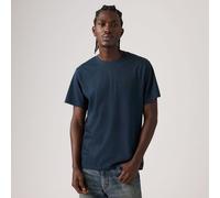 Short Sleeve T-Shirt with Tone-On-Tone Logo Navy