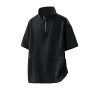 Short Sleeve Tops for Men UK Oversized Quick Dry 1/4 Zip T Shirts Summer Lightweight Turndown Collar Athletic Running Gym Workout Tee Tops Fashion Daily Wear T-Shirts