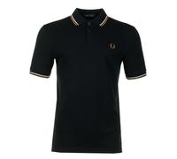 Short Sleeve Twin Tipped Polo Shirt Black, Large
