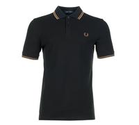 Short Sleeve Twin Tipped Polo Shirt Black Shadedstone, XXL