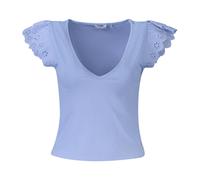 Short Sleeve V-Neck T-Shirt - female - Guess - T-Shirts - Blue - S - Tops S
