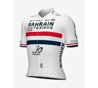 Short sleeve white Bahrain-Victorious British Champion Prime 2024 jersey - S