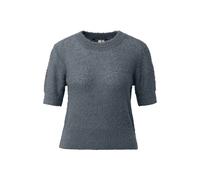 Short Sleeve Women’s Boucle Knit Top QS Regular Fit Gris S