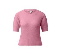 Short Sleeve Women’s Boucle Knit Top QS Regular Fit Rose L