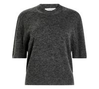 Short-sleeved alpaca sweater Grey S
