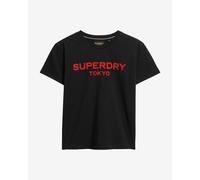 Superdry Sport Luxe Graphic Fitted Short Sleeve T-shirt Black S Woman
