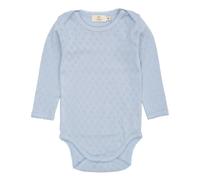 Short-sleeved bodysuit Pointelle Hearts Organic Cotton Light blue