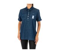 Short-Sleeved Denim Shirt - female - La Martina - Shirts - Blue - S - Blouses & Shirts S