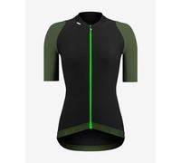 Etxeondo Summum Short Sleeve Jersey Black M Woman M Black / Khaki Green