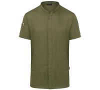 Short-sleeved kitchen jacket Karlowsky Green-Generation Vert 52