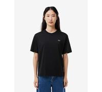 Short-sleeved Lacoste Relaxed Fit Logo black women's t-shirt - 46