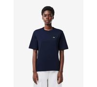 Short-sleeved Lacoste Relaxed Fit Logo navy blue women's t-shirt - 34