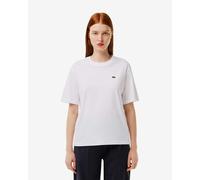 Short-sleeved Lacoste Relaxed Fit Logo white women's t-shirt - 40