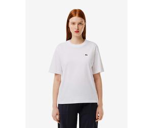 Short-sleeved Lacoste Relaxed Fit Logo white women's t-shirt - 40