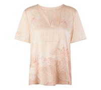 Short-sleeved Pure Silk Blouse - female - Marc Cain - Blouses - Pink - L - Blouses & Shirts L