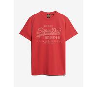 Superdry Classic Vintage Logo Heritage Short Sleeve T-shirt Red S Men