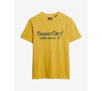 Short-sleeved Superdry Venue Classic Logo T-shirt in yellow green. - M