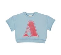 Short-sleeved sweatshirt Lettre A Coton Bio Light blue 3 years