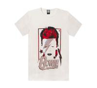 Amplified David Bowie Aladdin Sane Album White Diamante Men's T-Shirt