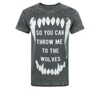 Bring Me The Horizon Wolves Burn Out Men's T-Shirt Charcoal