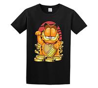 Short Sleeved T-Shirt Garfield Maneki Neko T-Shirt Black L