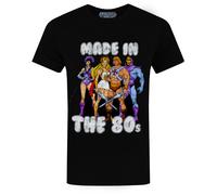 Masters of the Universe Men’s T-Shirt | Adults 'Made in The 80's' Superhero & Villains Clothing Black