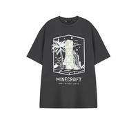 Minecraft Creepers Men's Black Graphic Tee | Short Sleeved T-Shirt | Craft Without Limits Gaming Apparel | Casual Wear Top | Classic Style Merch for Gamers & Fans - X-Large