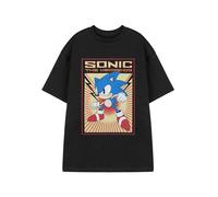 Short Sleeved T-Shirt Sonic the Hedgehog Black XXL