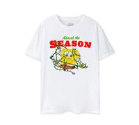 Short Sleeved T-Shirt Spongebob Squarepants White XL