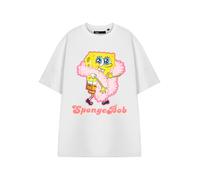 Short Sleeved T-Shirt Spongebob Squarepants White XL