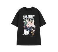 Vanilla Underground Spy Family Cartoon Characters T-Shirt | Black SPY x Family Graphic Tee | Unisex Adults Classic Crew Neck Top | Plain Short Sleeve Casual Wear Pull-On Apparel