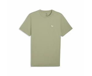 Short-Sleeved T-Shirt with Square Embroidered Logo Green