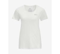 Short-sleeved white women's Jack Wolfskin Tech T-shirt. - XXL
