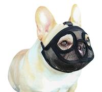 Short Snout Dog Muzzle Mesh Nylon Muzzle To Prevent Biting Barking Shih Tzu Muzzle Soft Breathable French Bulldog Pug Muzzle Training Pets Dog Mouth Cover Mask Adjustable for Large Medium Small Dog