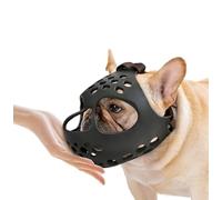 Short Snout Dog Muzzle Shih Tzu Muzzles Soft French Bull Dog Muzzle Basket Dog Muzzle To Prevent Chewing Barking Pets Dog Anti Bite Mouth Cover Adjustable Breathable for Small Medium Large Dog