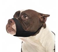 Short Snout Dog Muzzle-Soft Muzzle for Pitbull American Bulldog Boxer Rottweiler Shih Tzu Chihuahua Barking Grooming, Fabric Dog Mouth Guard to Prevent Eating Things Biting, XX-Large Size