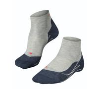 FALKE Men's RU4 Endurance Short M SSO Cotton Anti-Blister 1 Pair Running Socks, Grey (Light Grey 3406), 5.5-7.5