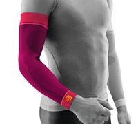 BAUERFEIND, 1 Pair of Unisex Right/Left Compression Arm Sleeves, Strengthening the arm muscles during ball and endurance sports, Size: M short, Pink, 29355019500022