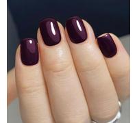 Short Square Full Covers False Nails Comfortable Wear StakesManicure for a Unique and Elegant Look 24Pcs Artificial Pin Acrylic Wear Party Ready