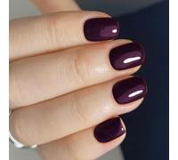 Short Square Press On Nails Full Covers False Nails Comfortable Wear StakesManicure For A Unique And Elegant Look 24Pcs Glossy False Nail Art Decoration Vacation