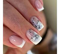 Short Square Press On Nails Stick On Manicure Art Decoration Acrylic False For A Stylish Holiday Look Full Cover Nail