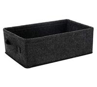 Short Storage Baskets Small Rectangle Basket Storage Bins Organizer for Candles Controls Remotes DVDs Board Games Seasonal Items Keepsakes Storage Basket