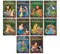 Short Stories From Panchatantra - Collection of Ten Books: Abridged Illustrated Stories For Children (With Morals)